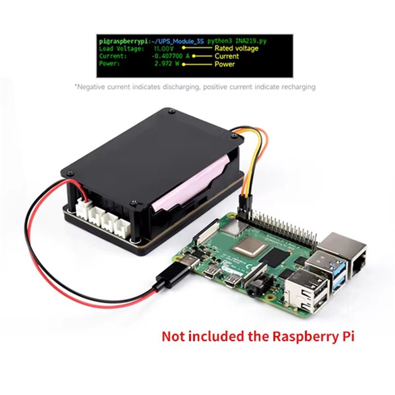 A96K-2X For Raspberry Pi 5 UPS - Raspberry Pi Uninterrupted Power Supply Ups 18650 ulasan dan harga