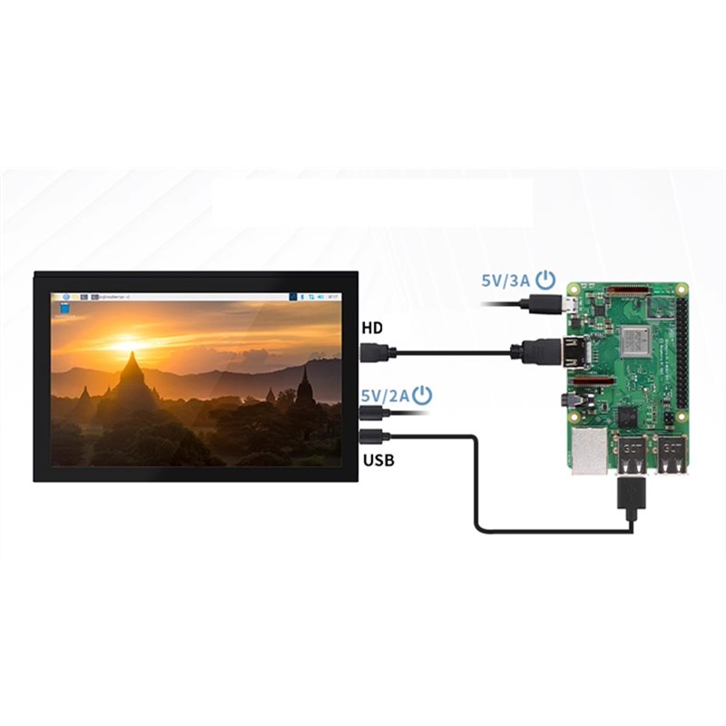M51K-For Raspberry Pi LCD Moni - Raspberry Pi 10.1 Inch Capacitive Touch Screen Ips ulasan dan harga