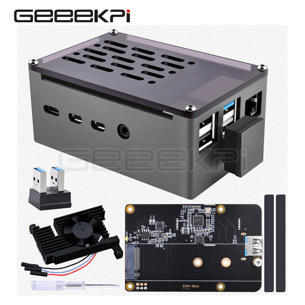 GeeekPi  Aluminum Brick Case B - Argon One V3 M.2 Nvme Case ulasan dan harga